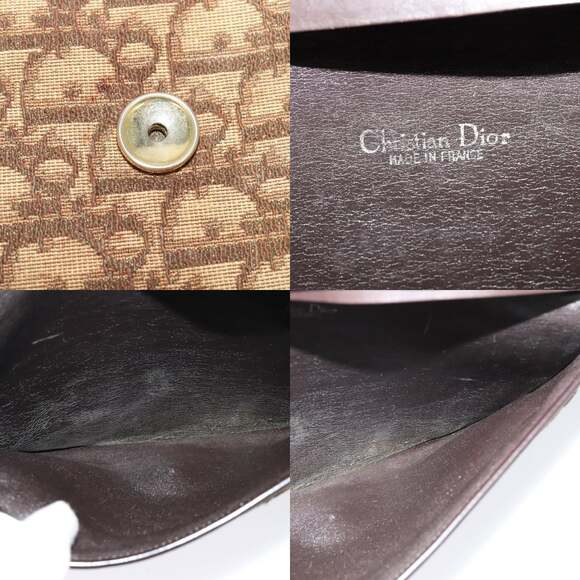 DIOR Trotter Canvas Shoulder Bag Brown - Picture 11 of 12